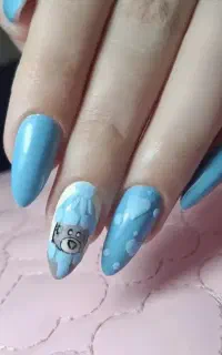 کاشت ناخن۵۰۰ترمیم +لاکژل ترمیم ۳۹۰ نازک ولی مقاوم