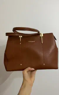 کیف چرم عسلی