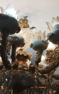 لوستر برنجی ۲۰ شعله