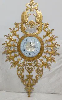 ساعت دیواری برنزی