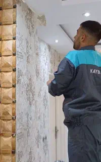 *نصب اصولی کاغذ دیواری وپوستر نقاشی ساختمان*