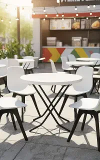 میز و صندلی غذاخوری و کافه‌ای کد 738