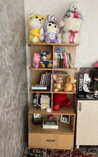 کتابخانه چوبی محکم و بادوام