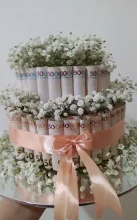 پذیرش سفارش دسته گل و باکس پول برای کادو مراسمات