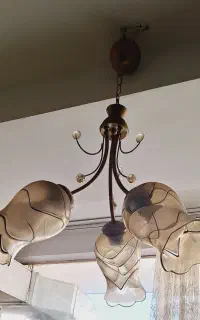 لوستر و ۳عدد شمعدون