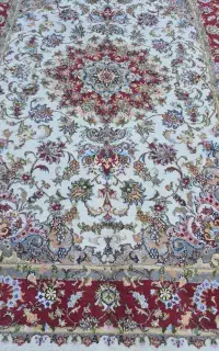 یک جفت فرش ۶متری سالاری گل ابریشم