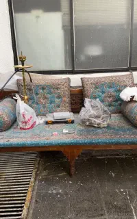 تخت سنتی باغی کافه ای