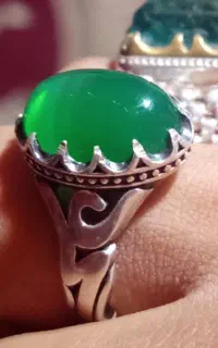 انگشتر عقیق سبز