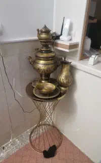 سماور ذغالی برنجی