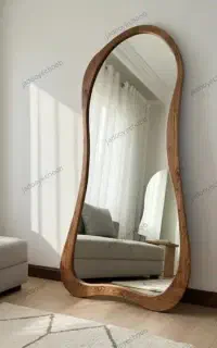 آینه قدی چوبی و فلزی تولیدی
