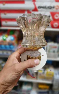 چراغ خواب شیشه ایی لاله