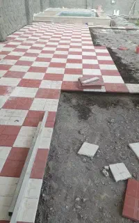 کاشی کاری پله موزایک سرامیک چسب وملات