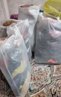 سلام ۶ گونی لباس هر گونیی ۵۰ تیکه به بالاس