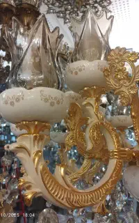 لوستر گلوریا طلاکرم سرامیکی