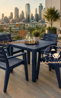 میز و صندلی پلاستیکی طرح مینو ناهارخوری غذاخوری