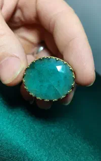انگشتر نقره زمرد معاوضه با گوشی
