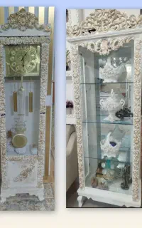 ساعت ایستاده و بوفه