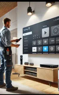 نصب و تنظیم تلویزیون و گیرنده  دیجیتال