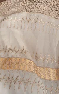 پرده حریر گیپور ، سالم و تمیز