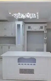 کابینت با کاوریخچال و باکس+جزیره(تولیدی مجلل)