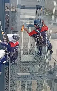 شستشو نما باطناب پیچ رولپلاک سنگ نما نماشوی راپل
