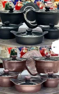 قابلمه ۱۲ پارچه چدن بارلولی با وزن سنگین