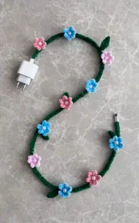 محافظ سیم شارژر مخملی