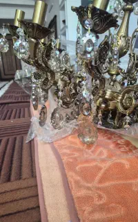لوستر برنجی اصل ۱۶ شاخه
