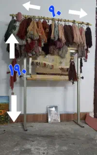 ۲ تا  دار  قالی . زیر قیمت  . آماده بافتن