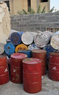 فروش الوار (دوسه) و بشکه اب و اهنی