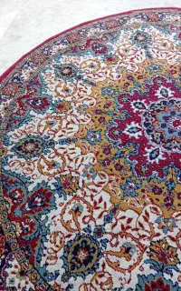 فرش طرح دایره ماشینی ترکیه ای