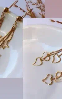 گوشواره های آویزدار و میخی رنگ ثابت روز دختر