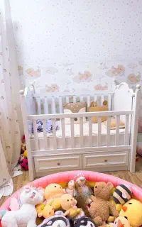 تخت کودک به همراه تشک کودک طبی ۱ تا ۷ سال