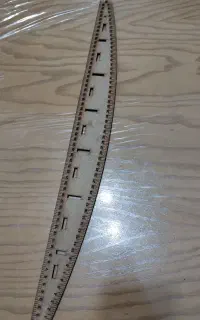 خطکش منحنی خیاطی چوبی
