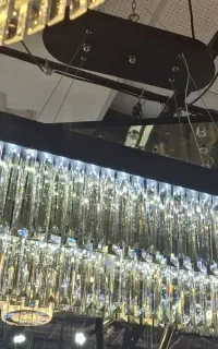 لوستر کریستال شفاف و مات