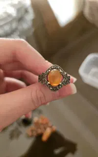 ۱ عدد انگشتر نقره ی عقیق اصل
