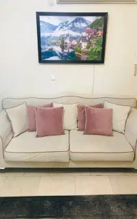 کاناپه سه نفره دو عدد ست همراه میز