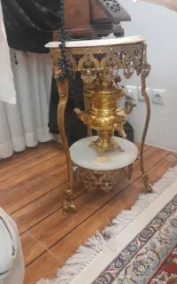 میز تلفن برنز