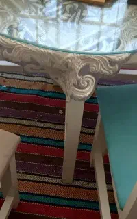 میز ناهار خوری گرد کم جا
