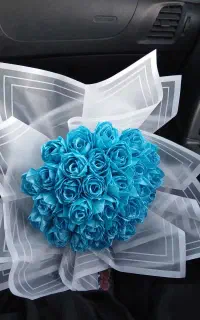 گل رز روبانی