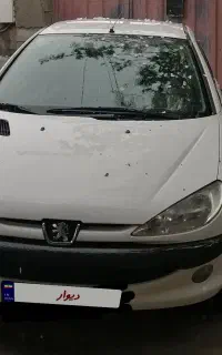 ماشین 206 تیپ 2 سفید