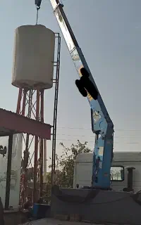 جرثقیل کفی ۳ تن دکل 12 متری