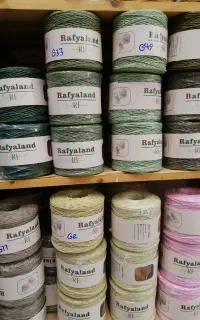 رافیا کاغذی دوک شده