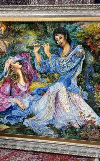 تابلوفرش مینیاتور نوای نی