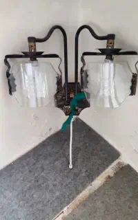 روشنایی گازی دیواری مدل دو شعله قدیمی