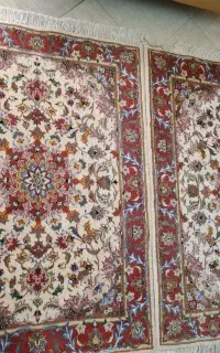 فرش قالیچه دستباف ابریشم تبریز آنتیک