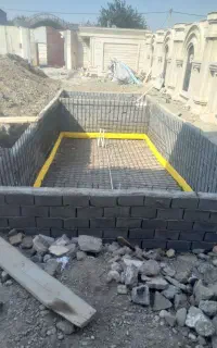 اجرای ارماتوربندی استخر های بتنی و فنداسیون و سقف
