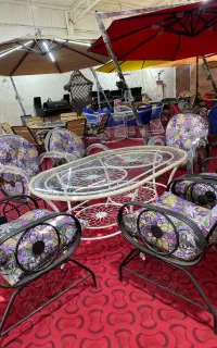 صندلی باغی طرح گلبرگ بیضی