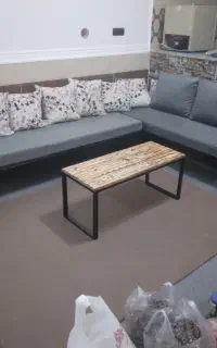 مبل ال چوب و فلز لار
