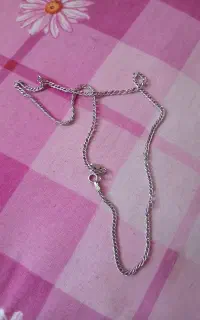 زنجیر نقره باگوشواره نقره